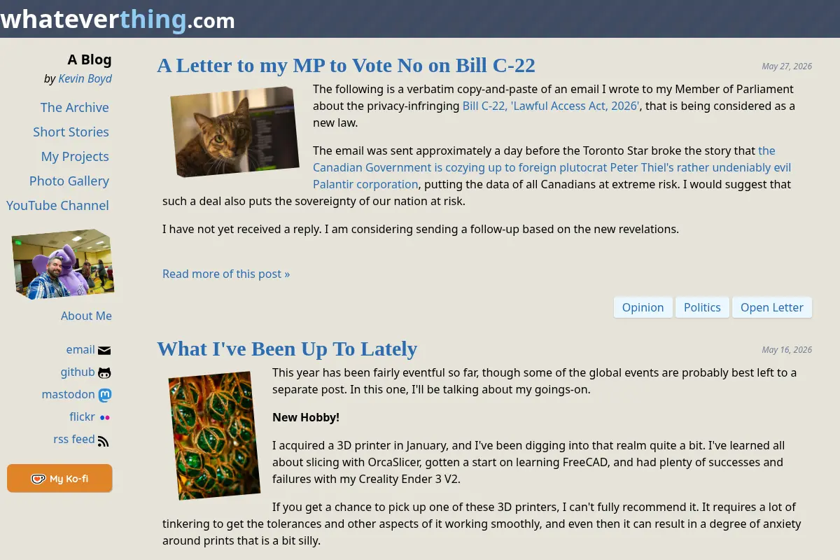 whateverthing.com by Kevin Boyd