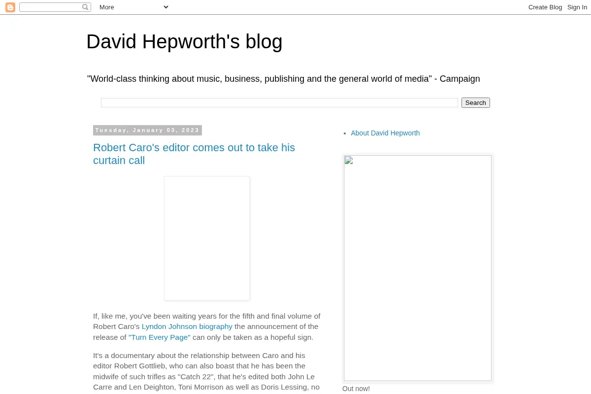 David Hepworth's blog