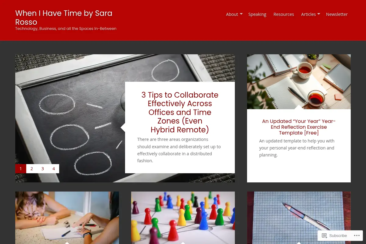 When I Have Time by Sara Rosso