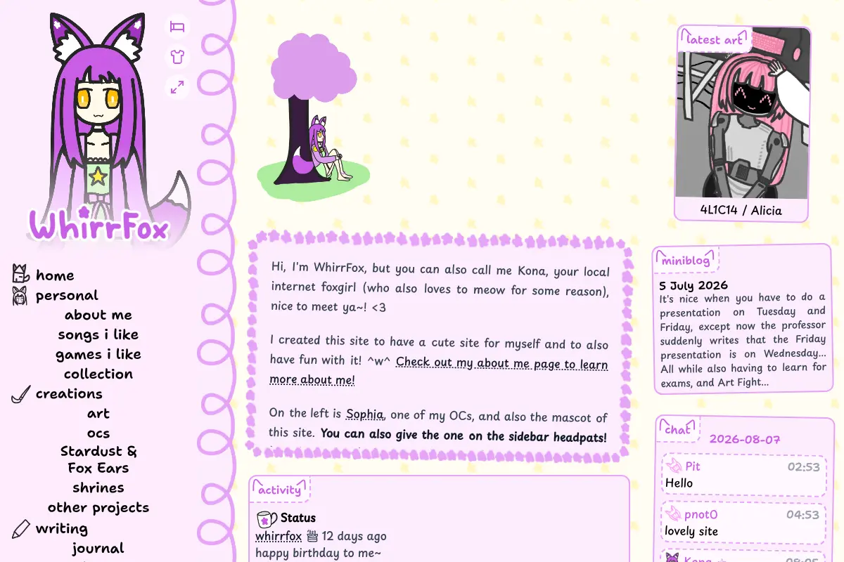WhirrFox's Homepage