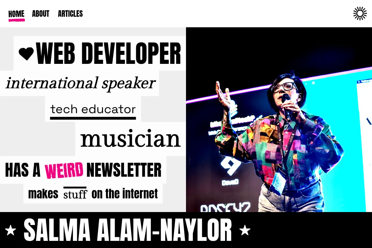 Salma makes stuff on The Internet.