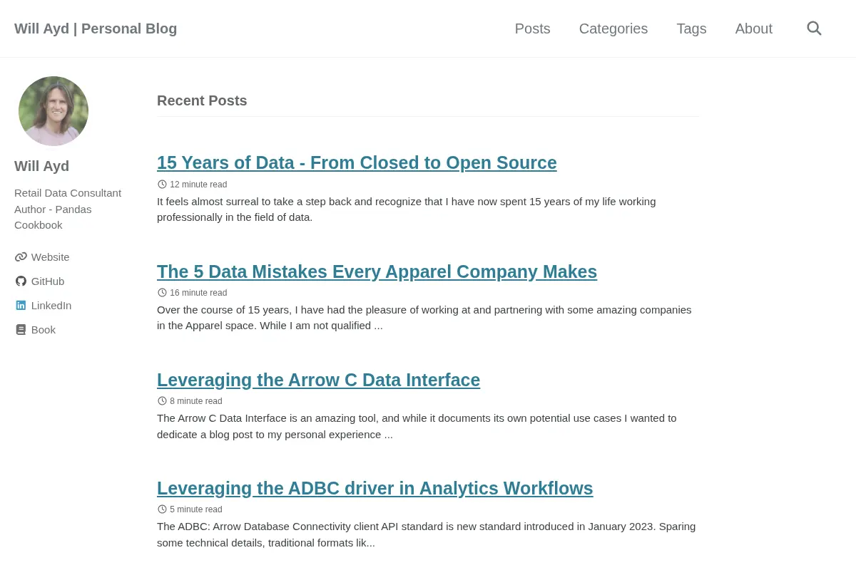 Will Ayd's Personal Blog