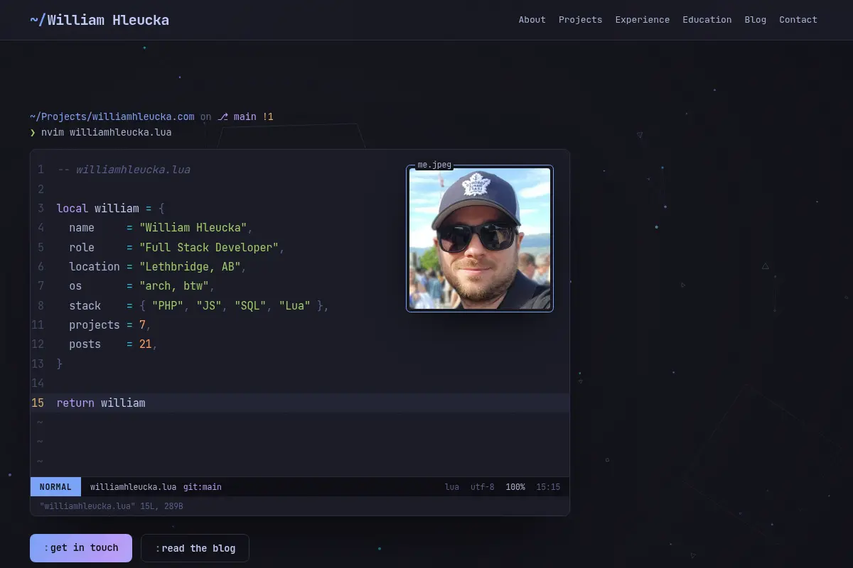 William Hleucka — Full Stack Developer