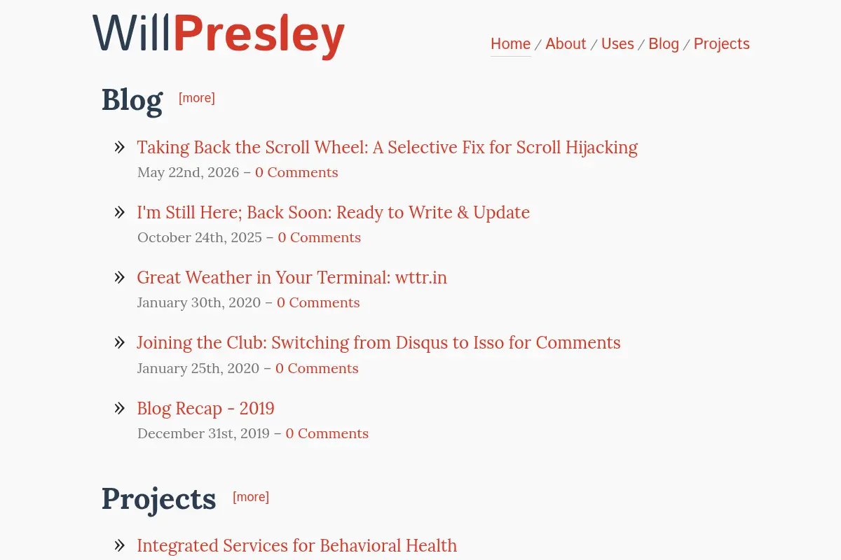 WillPresley.com