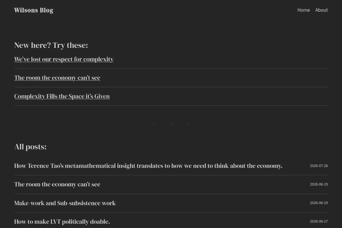 Wilsons Blog