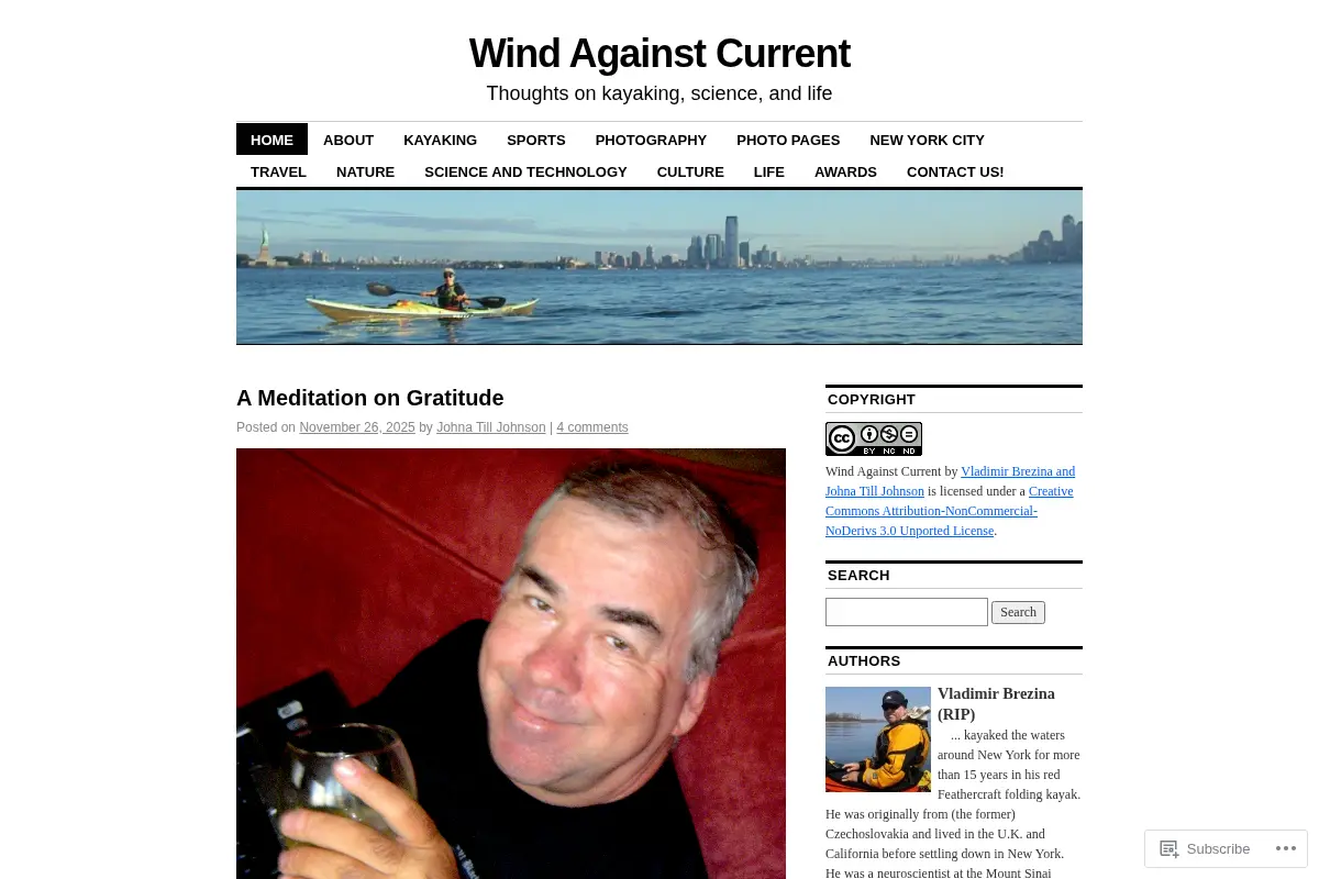 Wind Against Current