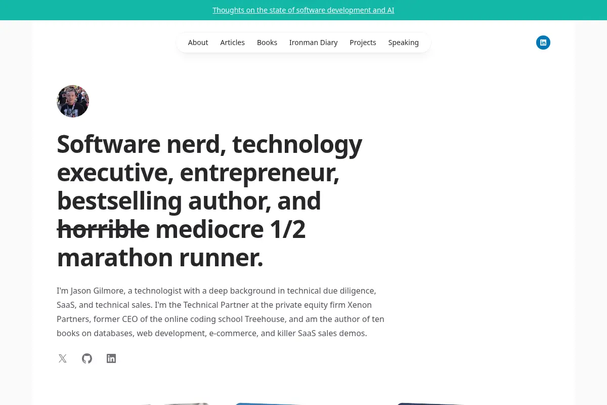 Jason Gilmore - Technologist, entrepreneur, bestselling author