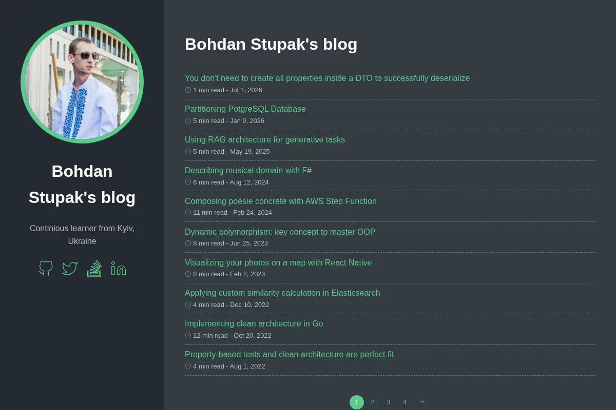 Bohdan Stupak's blog