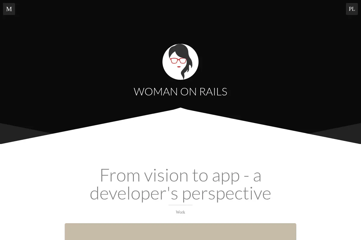 Woman on Rails