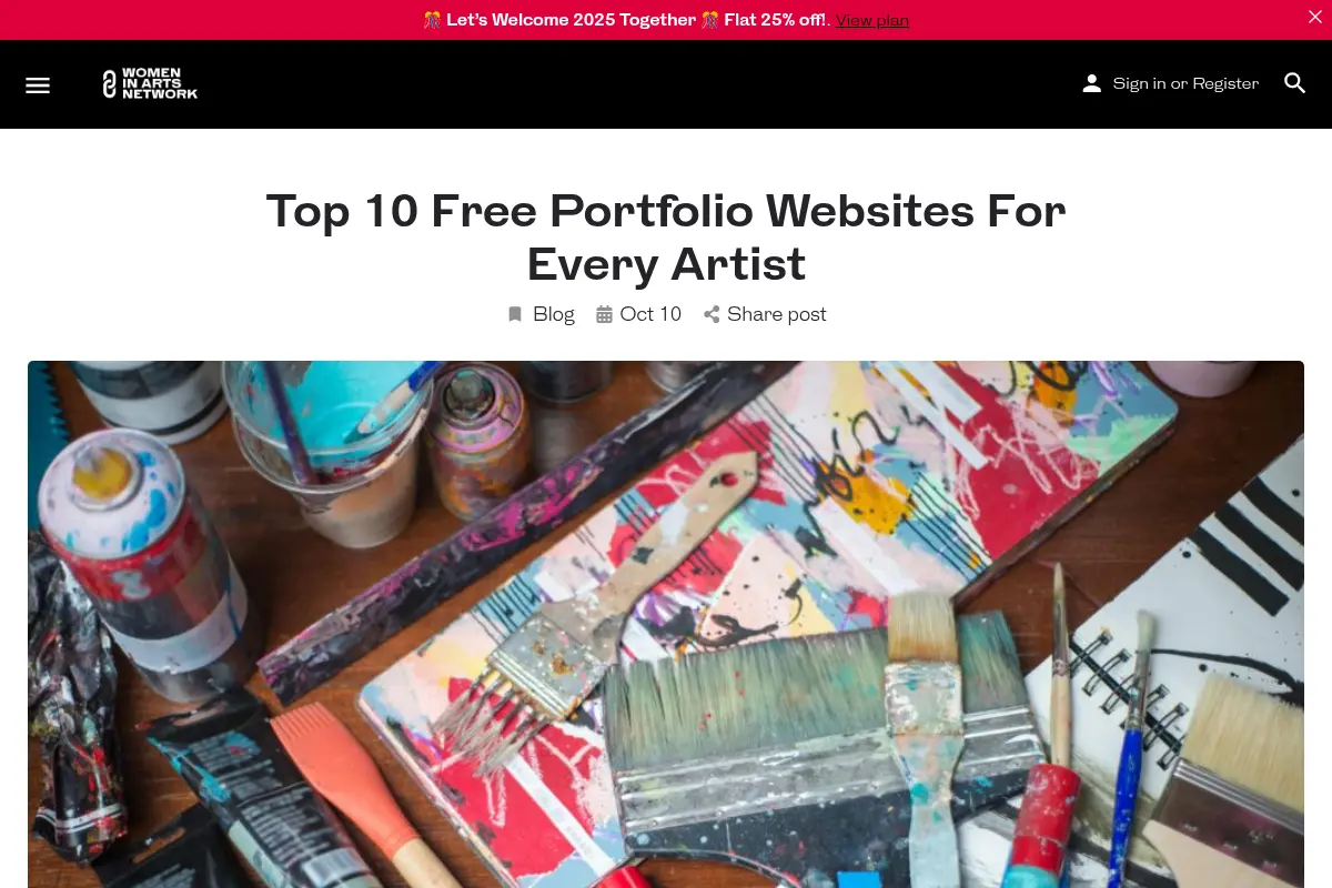 Top 10 Free Portfolio Websites For Every Artist