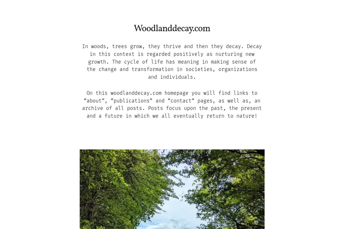 Woodland Decay