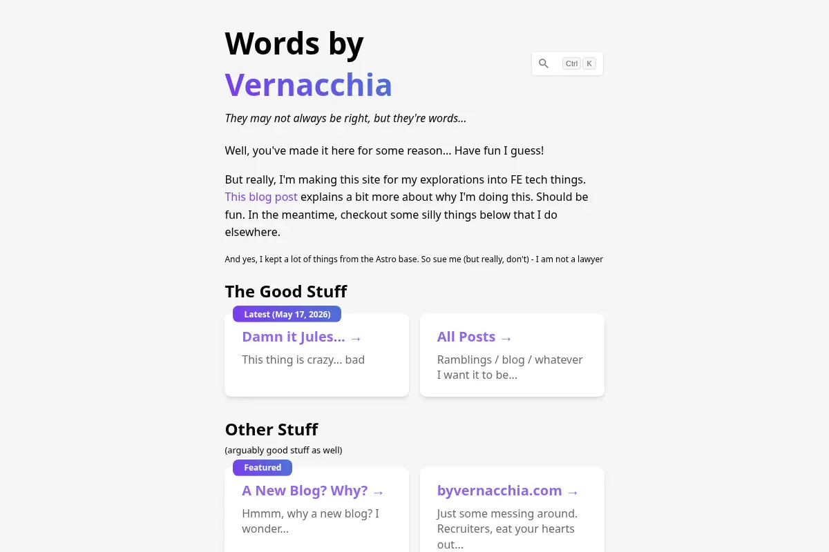 Words by Vernacchia