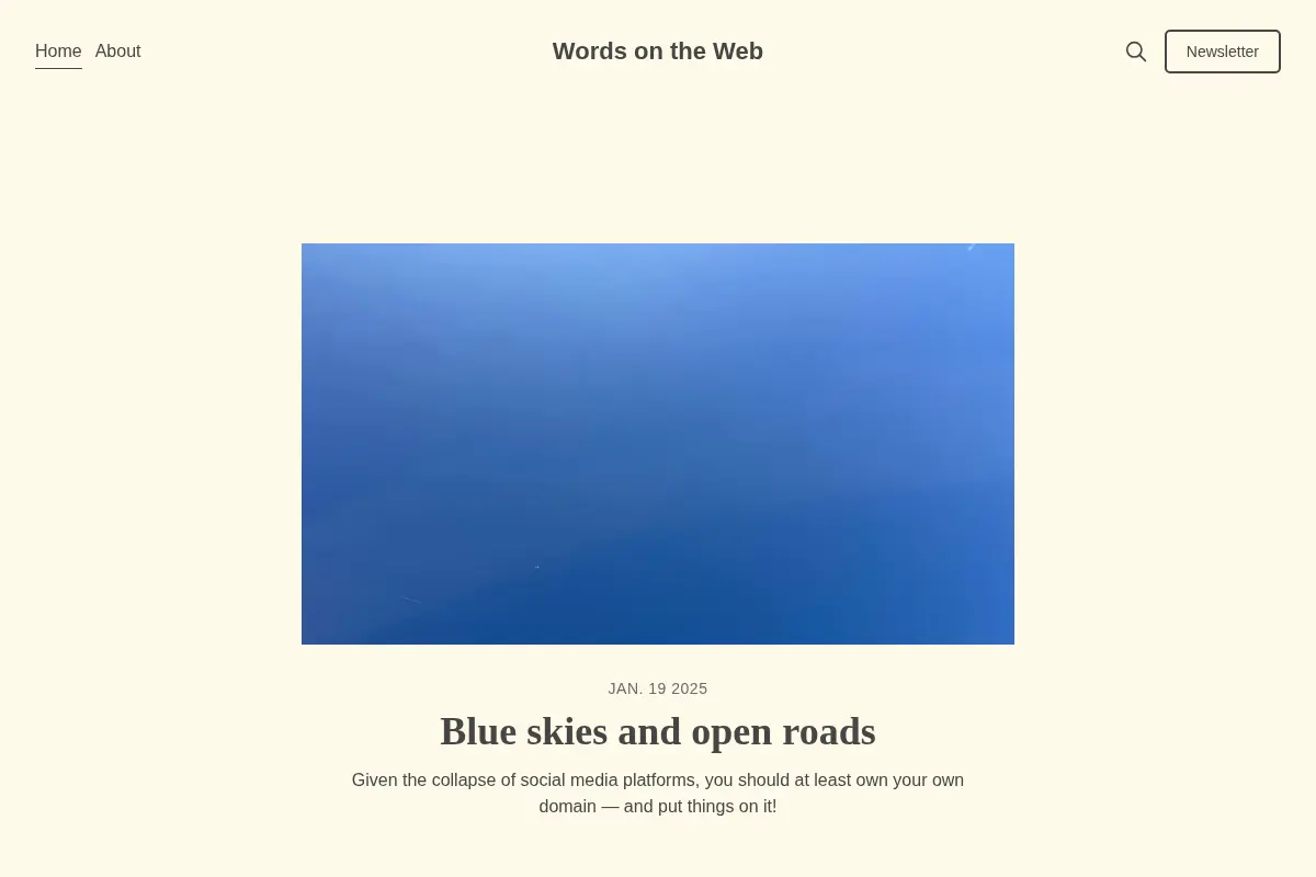 Words on the Web