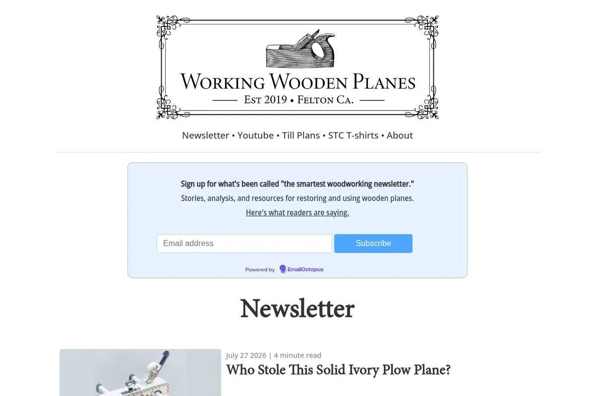 Working Wooden Planes