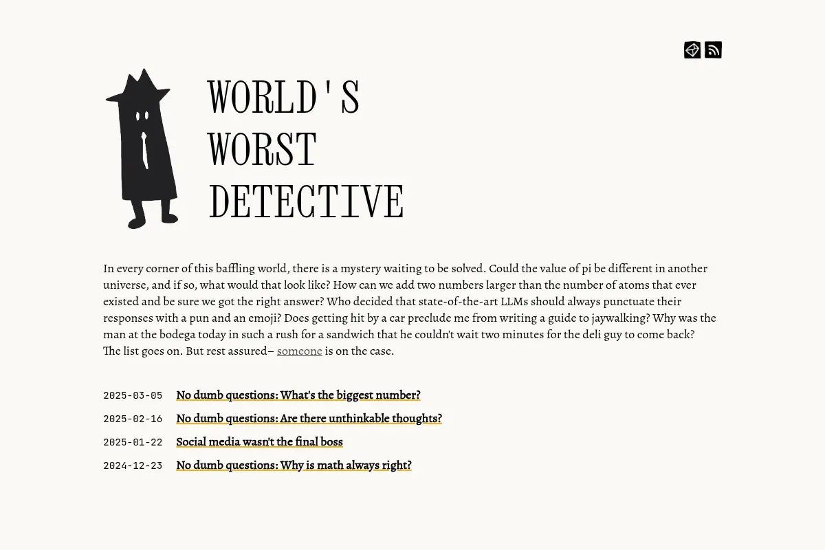 World's Worst Detective