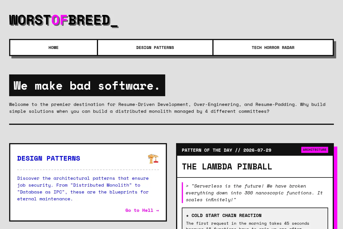Worst of Breed