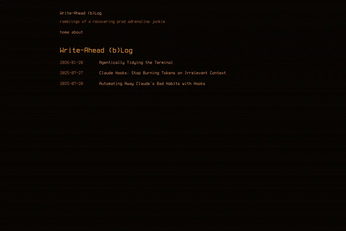 Write-Ahead (b)Log