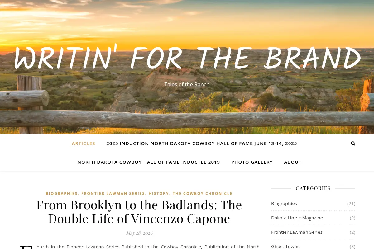 Writin' for the Brand - Tales of the Ranch