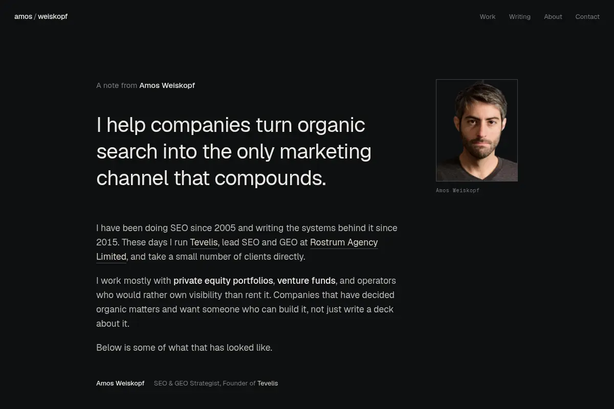 Amos Weiskopf - SEO & GEO Strategist