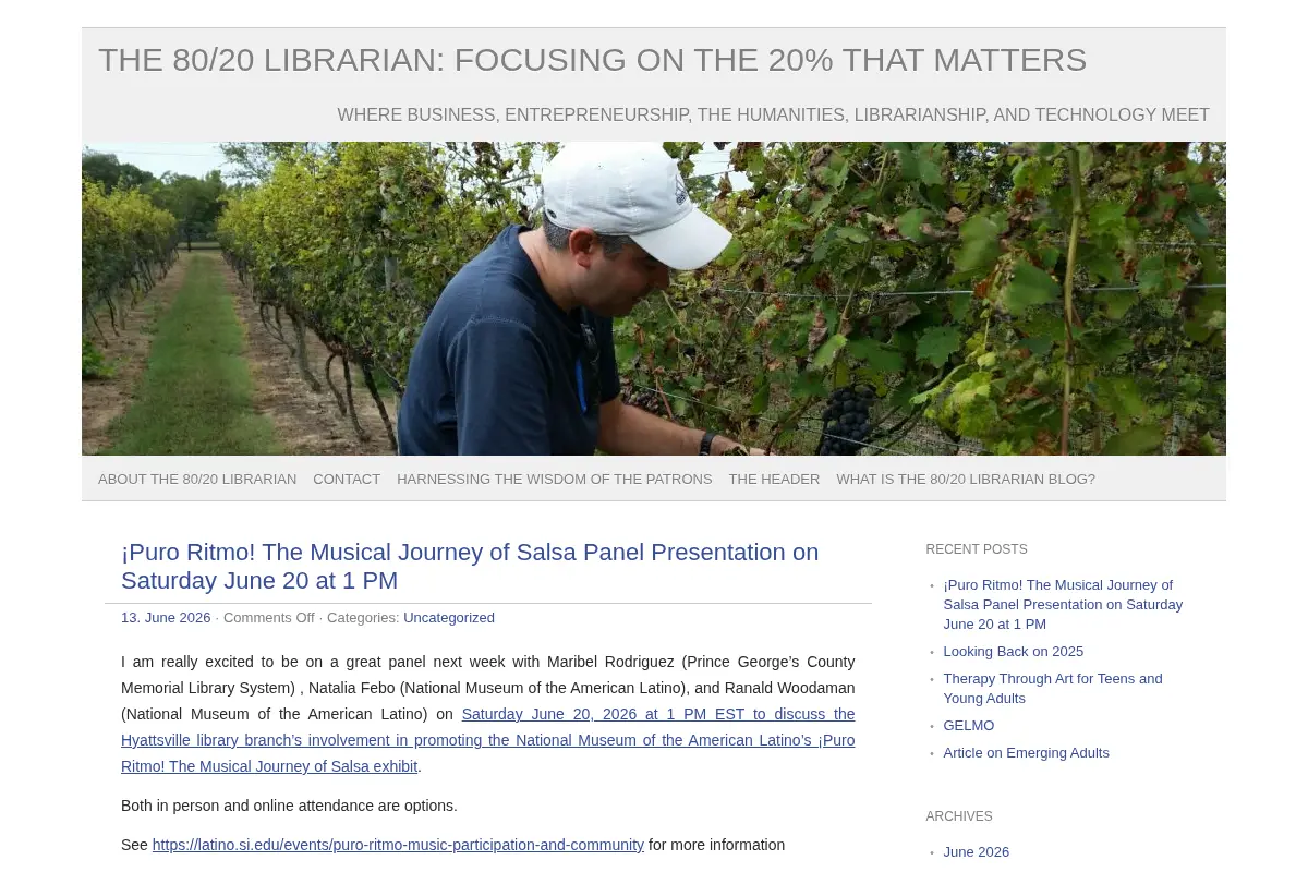The 80/20 Librarian