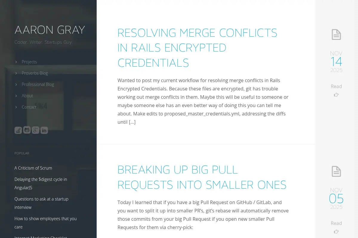 Aaron Gray • Rails developer in Birmingham, AL