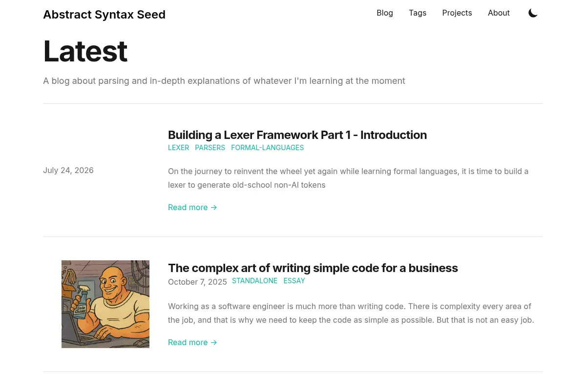 Abstract Syntax Seed
