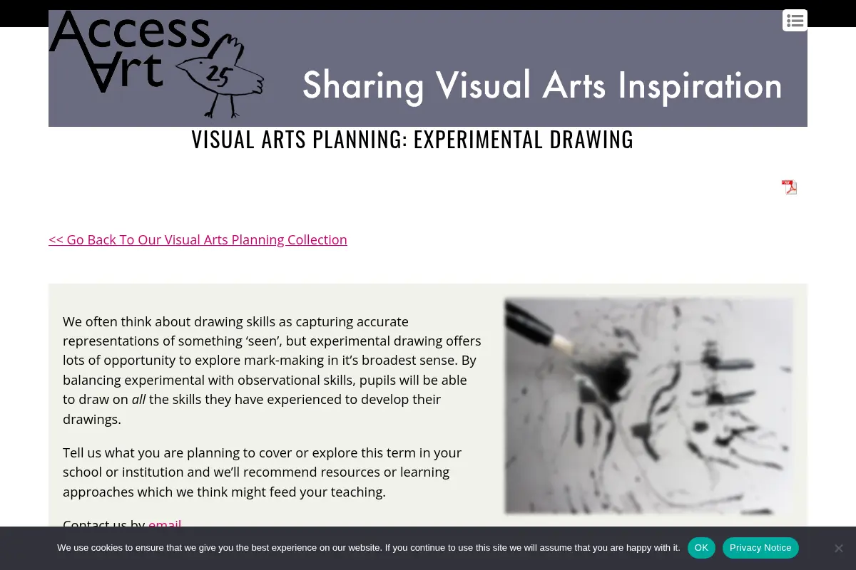 Visual Arts Planning: Experimental Drawing