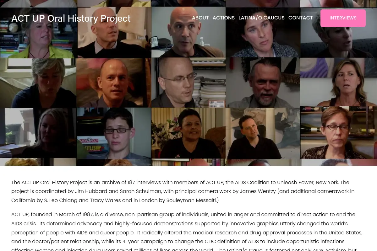 ACT UP Oral History Project