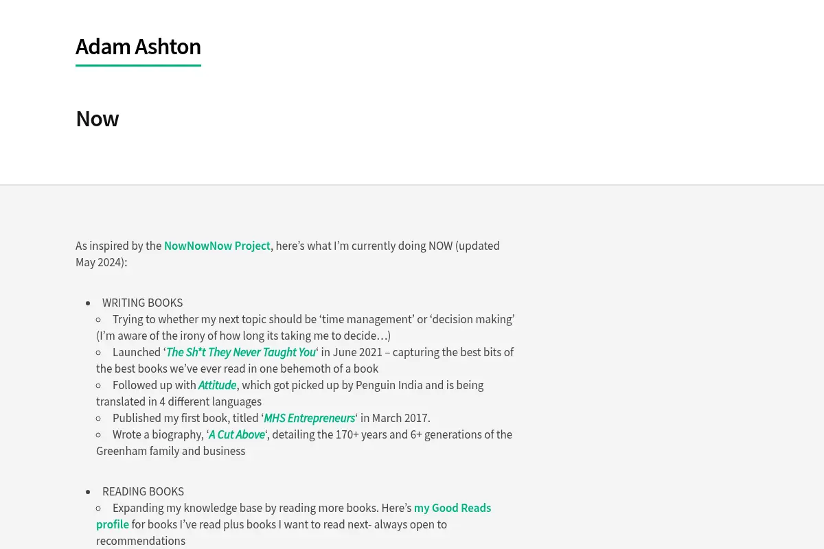 Now - Adam Ashton