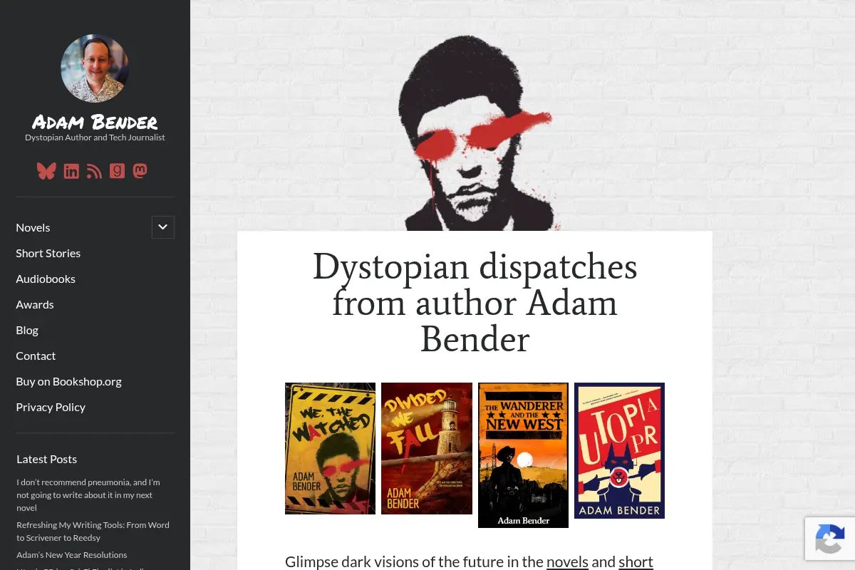 Adam Bender – Dystopian Author and Tech Journalist