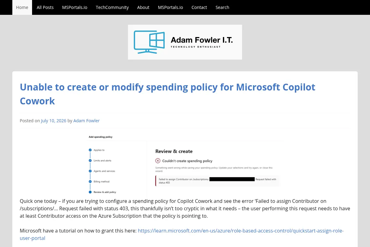 AdamFowlerIT.com