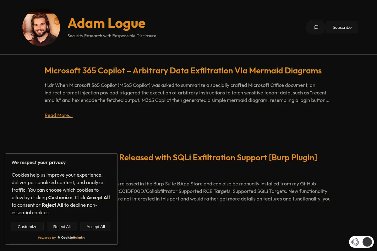 Adam Logue – Security Research