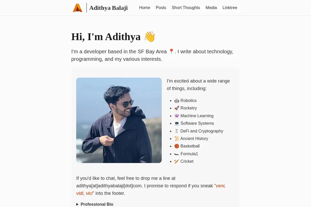 Adithya Balaji's Blog
