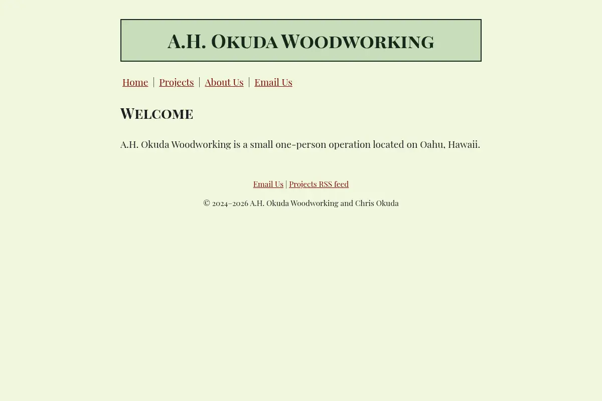 A.H. Okuda Woodworking