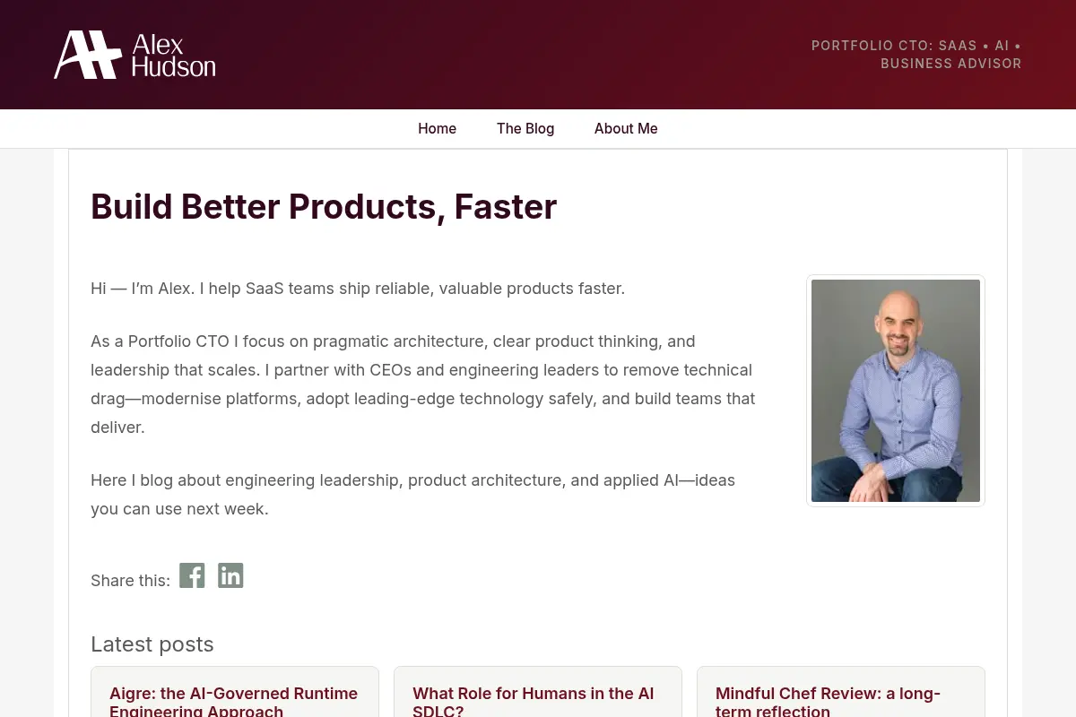 Build Better Products, Faster – Alex Hudson