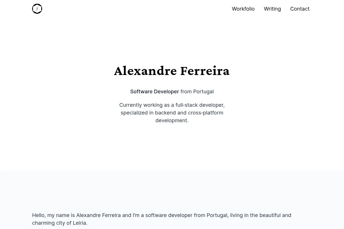 Alexandre Ferreira - Software Developer