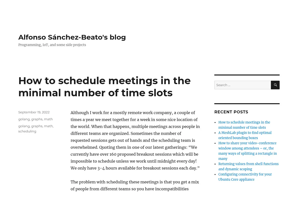 Alfonso Sánchez-Beato's blog