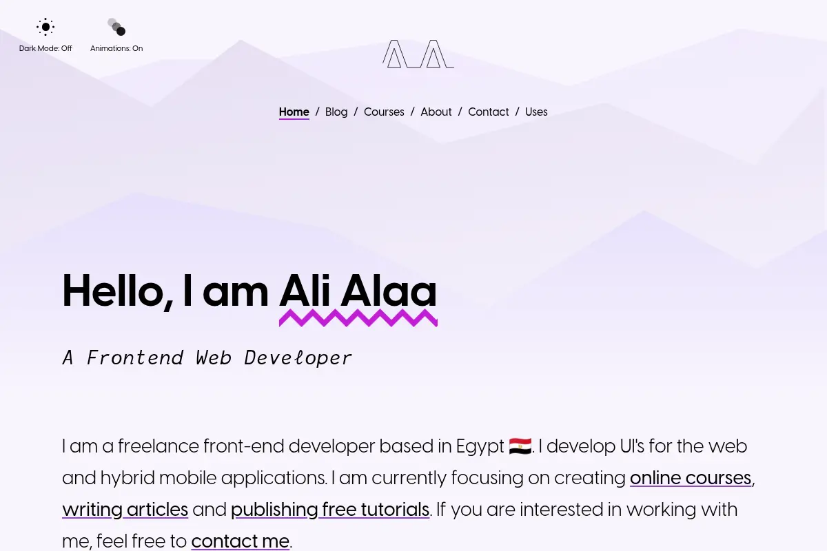Ali Alaa - Front-end Web Developer