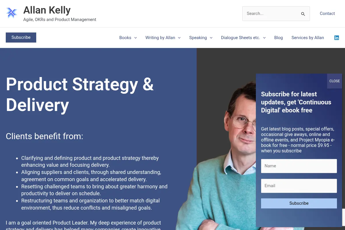 Allan Kelly – Agile, OKRs and Product Management
