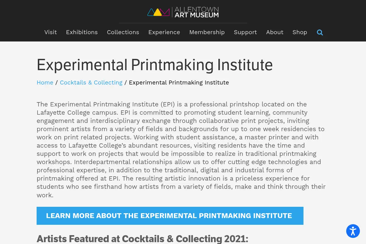 Experimental Printmaking Institute - Allentown Art Museum