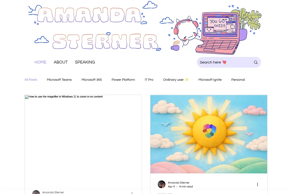 Amanda Sterner's blog - Making the most out of M365 and Microsoft Teams