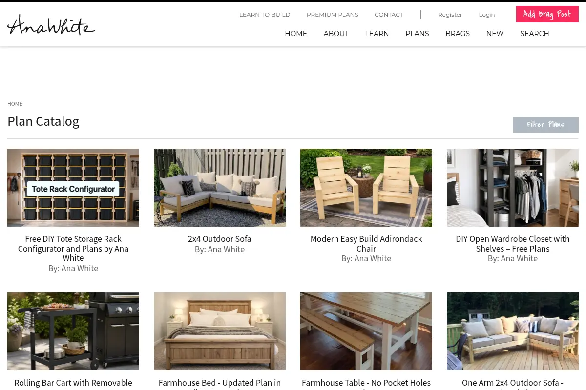 Woodworking Projects – Free DIY Projects & Plans – Ana White