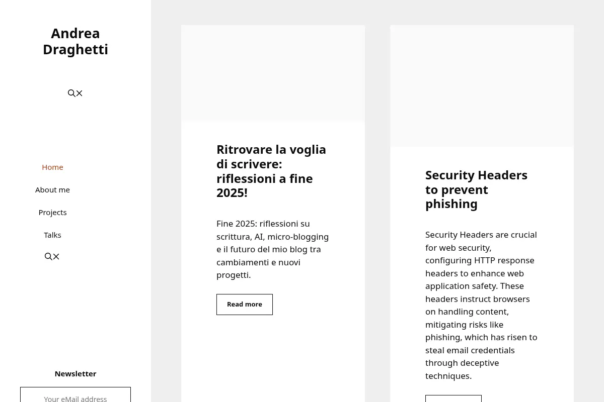 Andrea Draghetti – Personal Blog