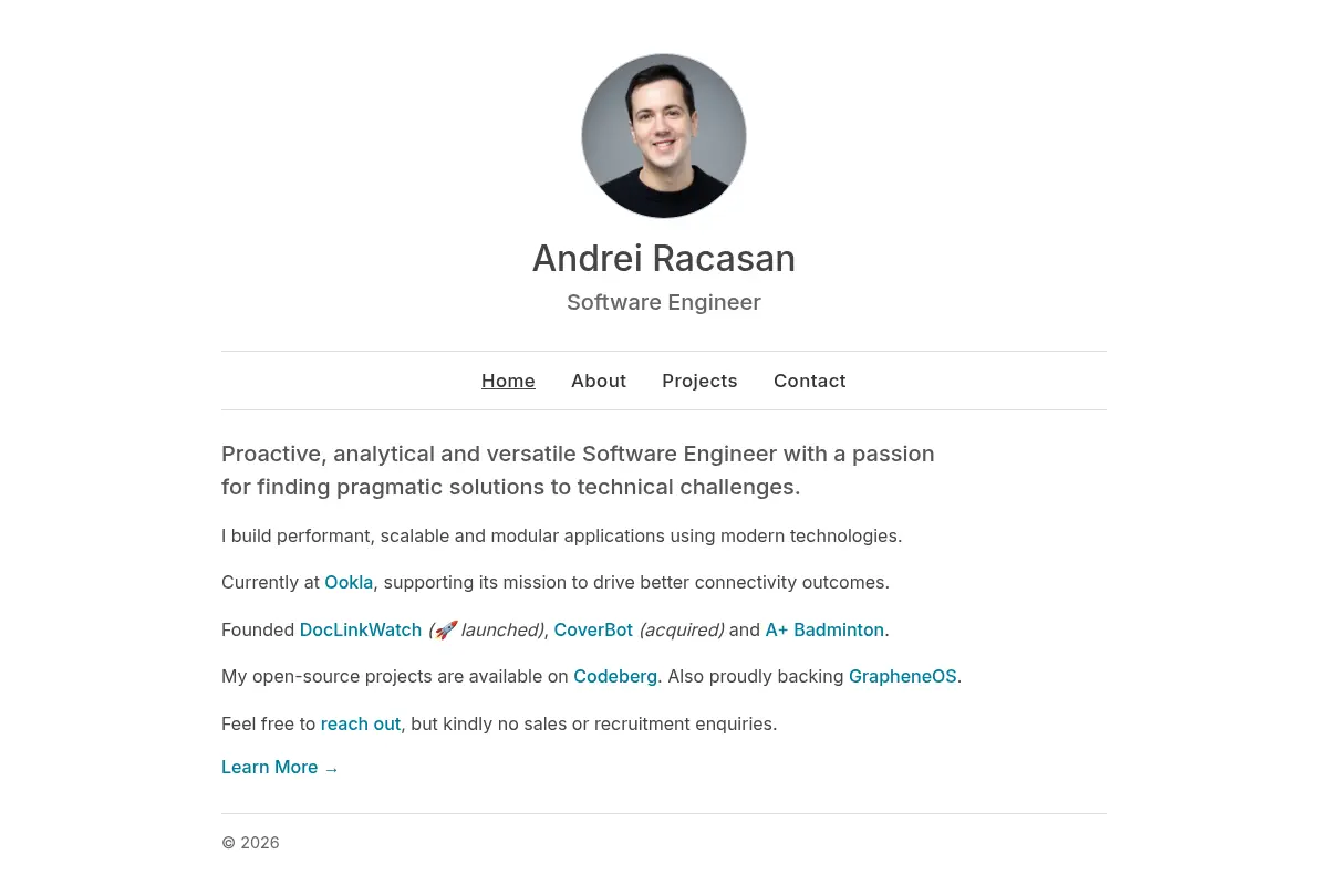 Andrei Racasan | Software Engineer