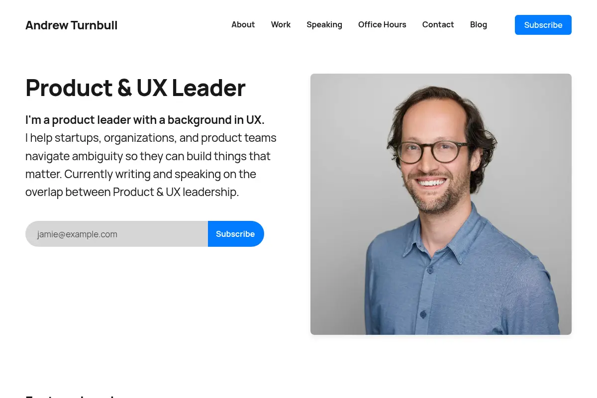 Andrew Turnbull – Product & UX Leader