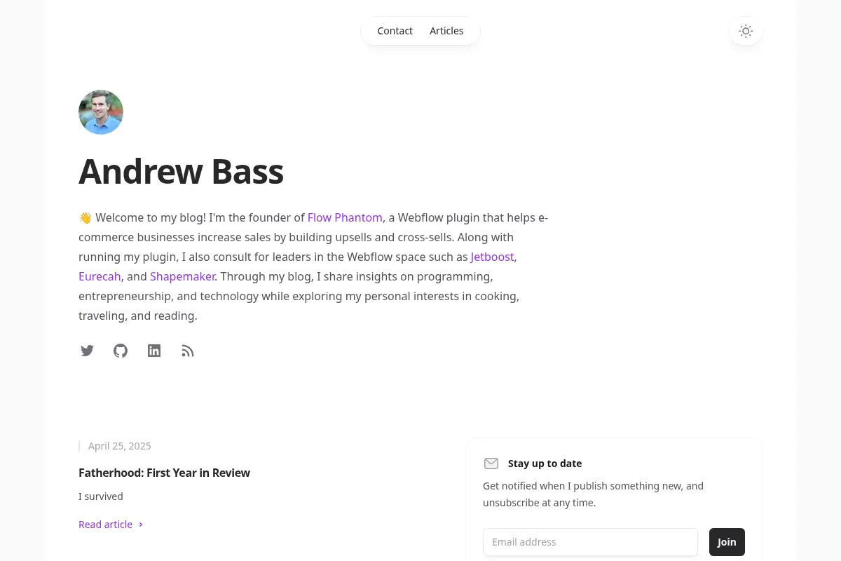 Andrew Bass - Founder and Freelancer