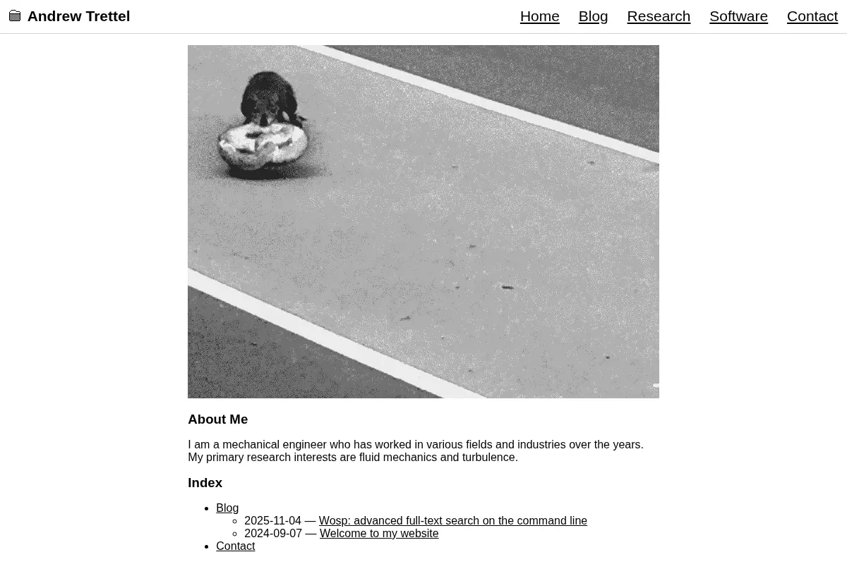 Andrew Trettel's website