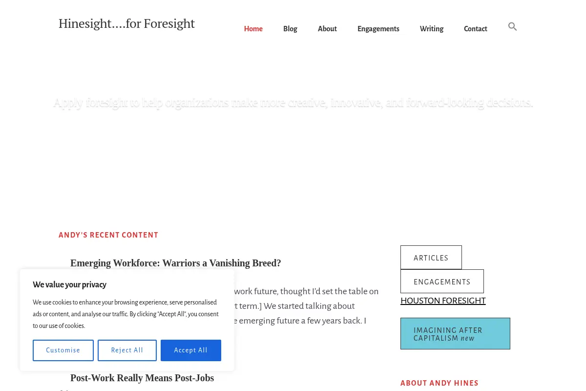 Hinesight....for Foresight