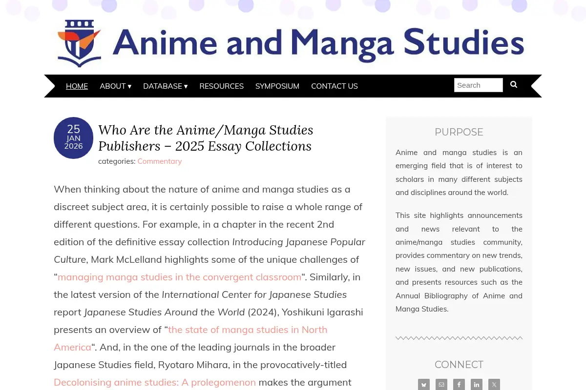 Anime and Manga Studies