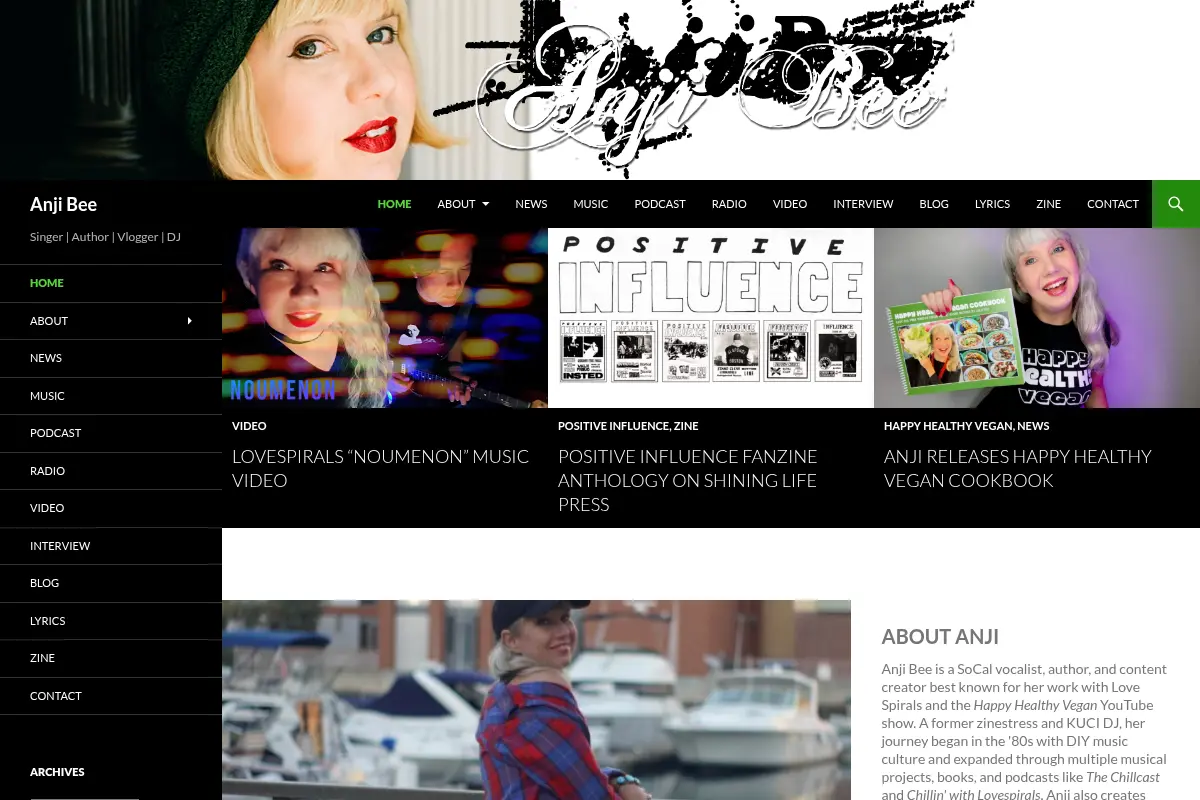 Anji Bee | Singer | Author | Vlogger | DJ